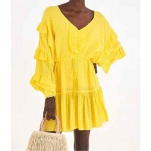 FARM Rio Canarias ruffled dress